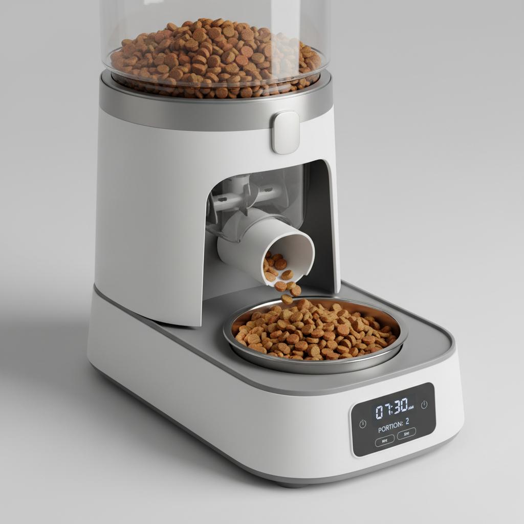 Automatic dog feeder detail view