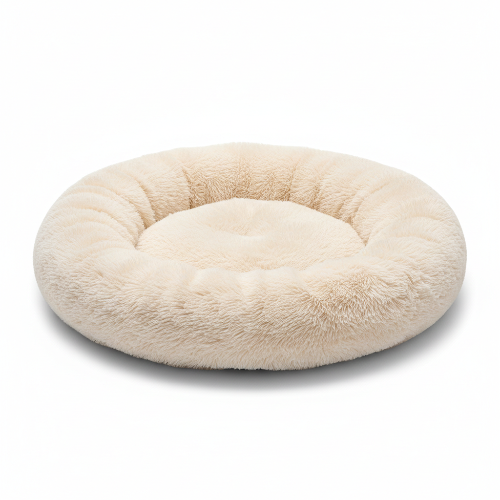 Calming Plush Dog Bed-Anti-Anxiety Comfort Sleep Bed